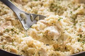 Creamy Parmesan One Pot Chicken And Rice The Salty Marshmallow Recipe One Pot Chicken Creamy Chicken And Rice Recipes