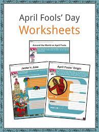 Available in pdf & google slides format. April Fools Day Facts Worksheets Background And Traditions For Kids