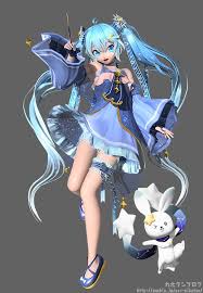 Today S Miku Module Of The Day Is Snow Miku 2017 By Nishina Miku Hatsune Miku Hatsune