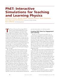 The phet interactive simulations project at the university of colorado boulder creates free interactive math and science simulations. Pdf Phet Interactive Simulations For Teaching And Learning Physics