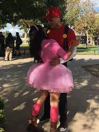 Princess Peach And Mario Costume Couplescostume Cute Simple Diy Princess Peach Costume Diy Princess Peach Costume Peach Costume
