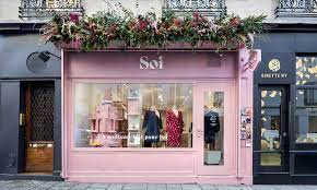 Devanture Rose Et Fleurie Soi Paris Comptoir Magasin Facade Boutique Devanture