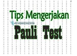 We did not find results for: Tips Lulus Mengerjakan Tes Pauli Pauli Test Atau Tes Koran Dengan Tepat Pelajaran Sekolah Online