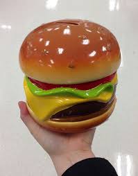 Hamburger Piggy Bank Piggy Bank Piggy Hamburger