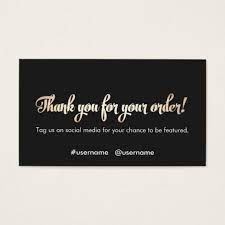 Sleek and elegant order chic business card cool business cards gifts teacher cards cards print things to come stationery. Customer Appreciation Thank You For Your Order Business Card Thank You For Your Business Cards Order Business Cards Thank You Card Design Customer Card