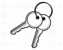 Keys Svg 2 Key Svg Key Ring Svg Keys Clipart Keys Files Etsy In 2020 Key Drawings Key Rings Key
