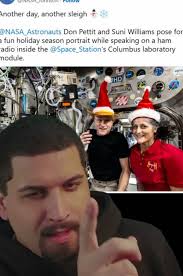 NASA's Christmas Images of Don Pettit and Subi Williams