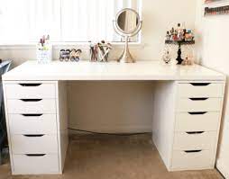 Vanities makeup vanity set ikea makeup vanity furniture. Diy Makeup Vanity With Ikea Pieces Peek Ponder