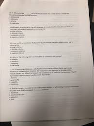Learn vocabulary, terms and more with flashcards, games and criterion a objective 2. Solved 13 In Vo Psychology Measuring Employees Success Chegg Com