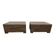 Ny, nj, pa & ct. Zebrano Furniture Zebra Wood Veneer Nightstands A Pair Design Plus Gallery