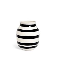 Black And White Striped Vase Uk Omaggio Vase Black And White Vase Striped Vase Black Vase