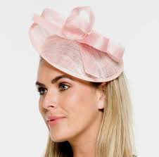 Sale Item Lucia Light Pink Kentucky Derby Fascinator With Headband Spring Racing Hat Royal Wedding Hat Pale Pink Tea Party Millinery Kentucky Derby Fascinator Fascinator Pink Fascinator
