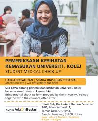 Harga medical check up di kuala lumpur dimulai dari rp 320 000 sedangkan di singapura mulai dari rp 2 000 000 dan bangkok rp 4 000 000. Harga Medical Check Up Di Klinik Swasta Makanashiu