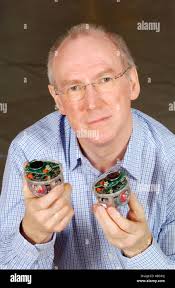 Professor Alan Winfield is leading a team to study how aritificial culture  emerges within a group of robots at UWE Bristol UK Stock Photo