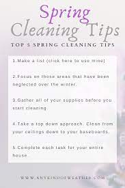 Top 5 Spring Cleaning Tips Spring Cleaning Hacks Cleaning Hacks Spring Cleaning