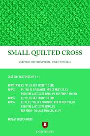 Check spelling or type a new query. Small Quilted Cross Stitch Knitting Stitch Pattern Dictionary