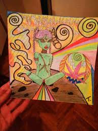 Sketch weed drawing ideas : Colorful Artwork Easy Stoner Trippy Drawings Hammer Colorful Artwork