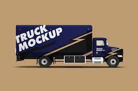 Box Truck Mockup Mockupslib Trucks Mockup Website Design