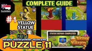 Vv origins 2 puzzle 11. 1 Part 8 Complete Guide Puzzle 11 Yellow Statue Virtual Villagers Origins 2 Youtube