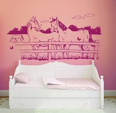 Pferde Wandtattoo Fur Das Kinderzimmer Kreative Wandgestaltung Fur Pferde Liebhaber Das Wandtattoo Malerei Schlafzimmer Wande Schlafzimmer Wand Kinder Zimmer