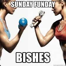 7 day forecast mon, tue wed thufrisat sun gains gains! Sunday Funday Bishes Workout Meme Generator
