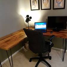Free Shipping L Shaped Desk Reclaimed Wood Desk Wood And Etsy Rustic End Tables Reclaimed Wood Desk L Shaped Desk
