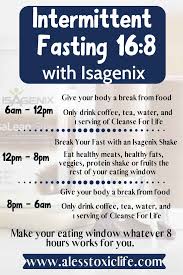 Intermittent Fasting Made Easier With Isagenix Isagenix Diet Cleanse For Life Isagenix