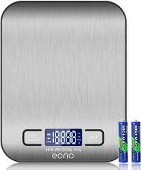 Maybe you would like to learn more about one of these? Eono By Amazon Digital Kitchen Scale Premium Stainless Steel Food Scale Weighs Grams And Ounces For Baking And Cooking 5 Kg 10 Kg Amazon De Home Kitchen