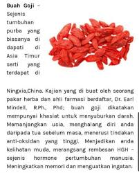 34 khasiat goji yang anda perlu tahu july 15, 2019 by miey ahmad 2 comments dr. Khasiat Buah Win Md7 Ntdot Hidup Sihat Dan Berjaya Facebook