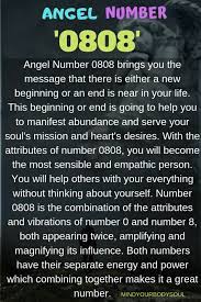 Angel Number 0808 You Are An Empathic And Sensible Person Angel Number Meanings Angel Numbers Number Meanings