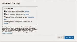 Hasil gambar untuk klik monetisasi youtube