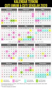Terdapat dua jenis hari perayaan ataupun cuti umum di malaysia, di peringkat kebangsaan dan peringkat negeri. Kalendar Cuti Umum Dan Cuti Sekolah 2020 Terkini