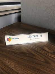 What kind of nameplate should i get for my door? Printable Paper Name Plates For Offices 8x2 Napnameplates Com