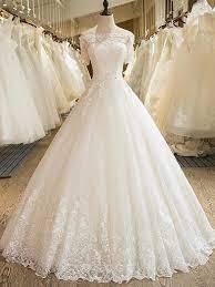 Discount Wedding Dresses In Dallas Texas Half Sleeve Wedding Dress Ball Gown Wedding Dress Bateau Wedding Dress