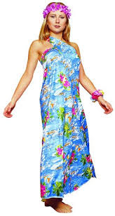 Fun N Folly Hawaiian Sarong Costume Hawaiian Costume Hawaiian Party Outfit Hawaiin Costume