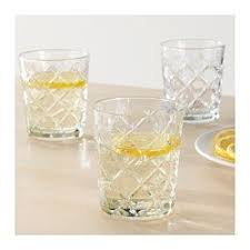 Flimra Glass Clear Glass Patterned Height 4 Volume 9 Oz Ikea Clear Glass Glass Glassware