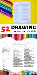 Things For Kids To Draw Drawing Challenge For Kids Drawing Challenges Drawing For Kids