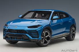 A super sports car soul and the functionality typical for an suv: Lamborghini Urus Blu Eleos Autoart