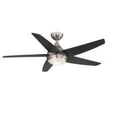 Hampton Bay Etris 52 In Led Indoor Brushed Nickel Ceiling Fan With Light Kit And Remote Control Yg327b Bn Ceiling Fan With Light Brushed Nickel Ceiling Fan Ceiling Fan