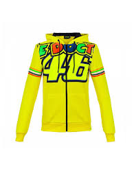 Valentino rossi sits at the centre of his own whirlwind. Valentino Rossi Mens The Doctor Hoodie Yellow