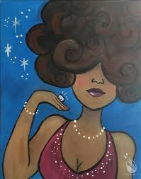 Black Art In America Llc American Beauty Pwat Black Art Painting Canvas Art Projects Painting Of Girl
