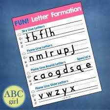 fundationally fun phonics letter formation poster pre k k 1