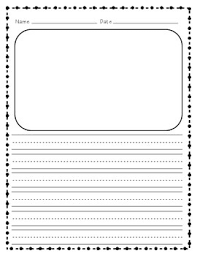 2nd grade printable lined writing paper what is the red line on paper called? Lined Writing Paper With Drawing Box Lined Writing Paper Elementary Writing Writing