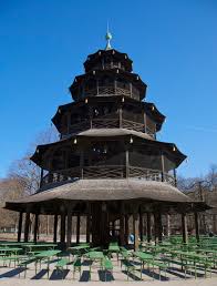 It's a park, so it's open all the time, but technically it's forbidden to spend the night here. Category Chinesischer Turm Wikimedia Commons