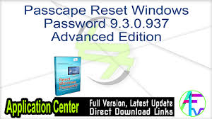 Another windows password cracking software i'll be using in this tutorial is called … Passcape Reset Windows Password 9 3 0 937 Advanced Edition Free Download