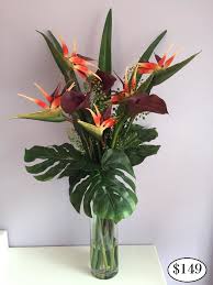 Artificial and silk flowers are a great way to add instant beauty to your home as an alternative to fresh flowers. Home Garden 40 Large White Bird Of Paradise Stem Tropical Silk Flower Floral Arrangements Flowers