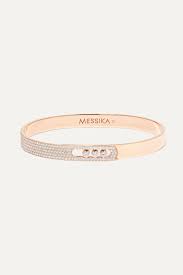 0:10 real 18k gold jewelry customized 303 jewelry studio 552 просмотра. Rose Gold Move Noa 18 Karat Pink Gold Diamond Bangle Messika Net A Porter