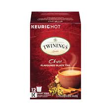 Twinings K-Cup Packs, Chai Latte, Sweetened Black Tea: Calories, Nutrition  Analysis & More | Fooducate