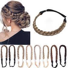 5 out of 5 stars. Buy 2 Pieces Twist Braided Hair Headbands 3 Strands Synthetic Hair Classic Chunky Wide Braids Elastic Stretch Plaited Braid Hairpiece Women Beauty 30g 0 6 Inch Wide Dark Brown Mix Ash Blonde Online
