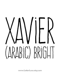 Xavier Printable Kids Gift Name Meaning Art Baby Shower Etsy In 2020 Names With Meaning Arabic Names Boys Arabic Baby Girl Names